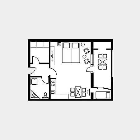 Strandvillen - 1-raum-ferienwohnung Mit Balkon Ah-722 * Binz